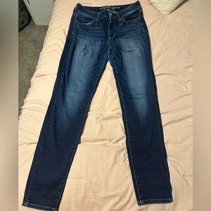 American Eagle Outfitters Dark Blue Skinny Jeans